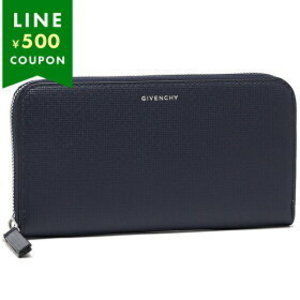 Givenchy Long Wallet Navy Blue Black